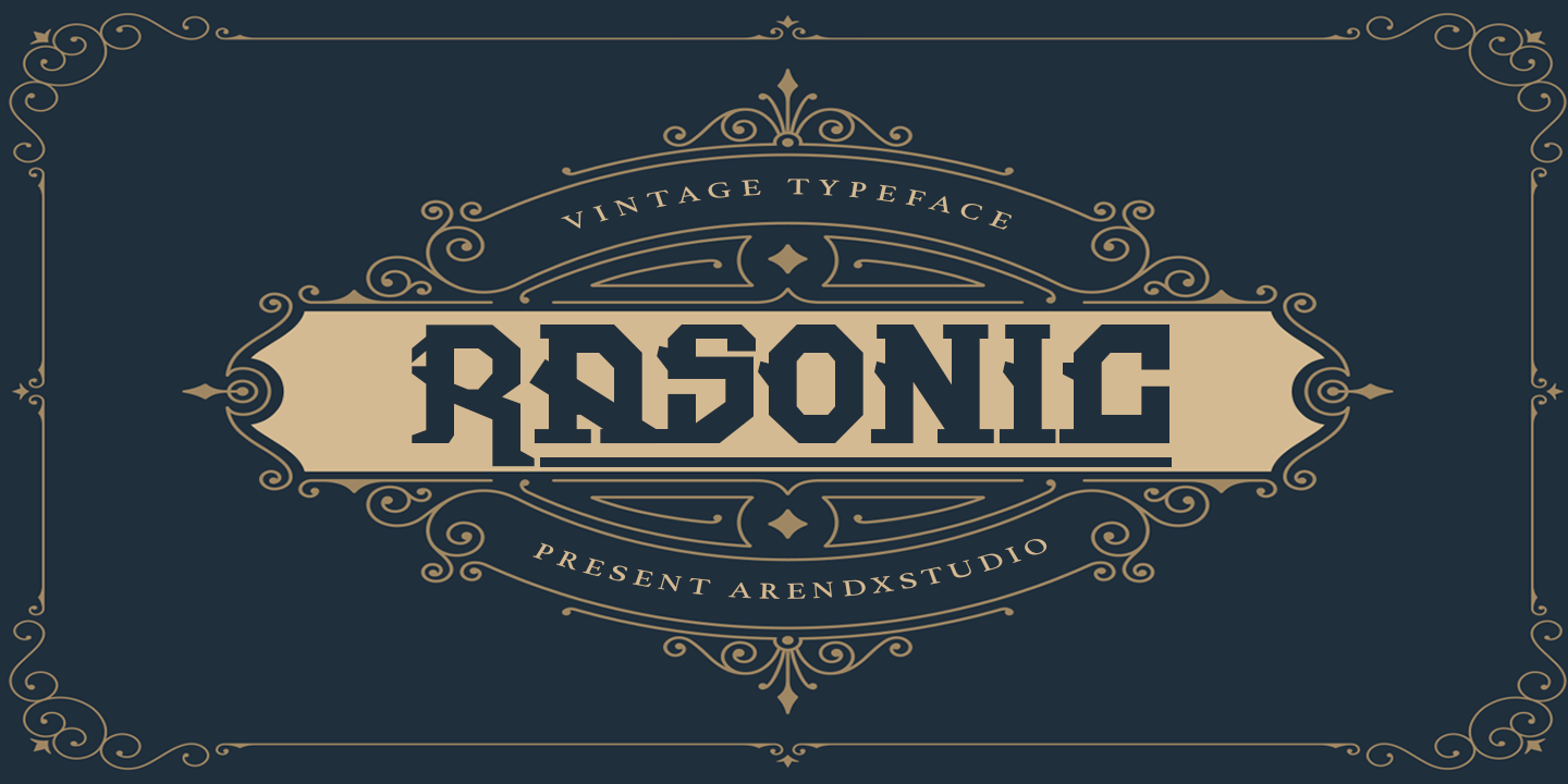 Пример шрифта Rasonic #1